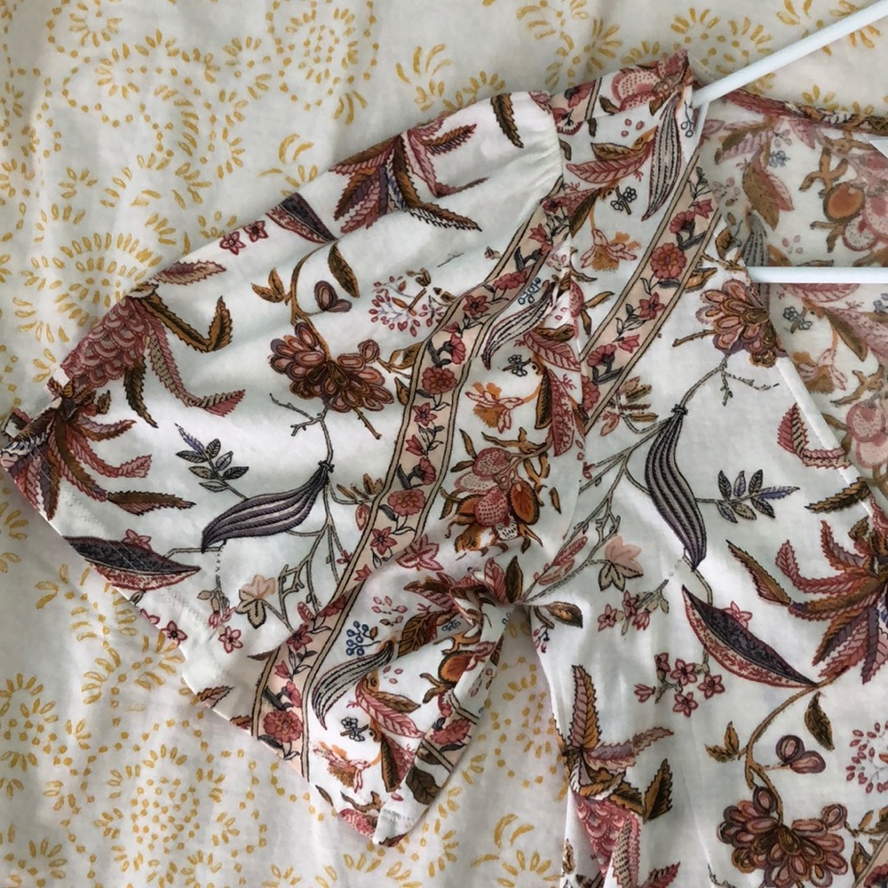 Lucky Brand Patterned Wrap-style Top - Picture 5 of 5